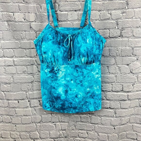 Lands End Swim Tankini Top With Adjustable Straps & Built-In Bra Womens Plus 22W - Picture 9 of 9